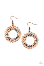 Load image into Gallery viewer, Radiating Radiance - Copper Earrings - Hoop
