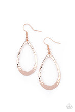 Load image into Gallery viewer, BEVEL-headed Brilliance - Rose Gold Earrings
