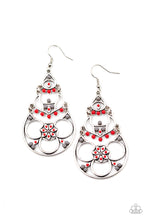 Load image into Gallery viewer, Garden Melody - Red Earrings
