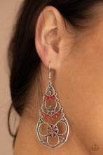 Load image into Gallery viewer, Garden Melody - Red Earrings
