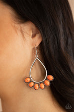 Load image into Gallery viewer, Stone Sky - Orange Earrings
