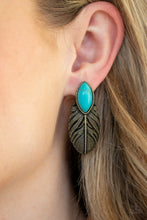 Load image into Gallery viewer, Rural Roadrunner - Brass Earrings - Double-sided
