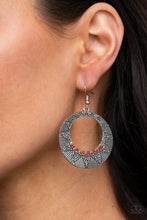 Load image into Gallery viewer, Adobe Dusk - Red Earrings - Hoop
