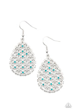 Load image into Gallery viewer, Glorious Gardens - Blue Earrings
