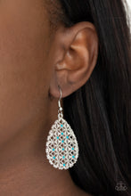 Load image into Gallery viewer, Glorious Gardens - Blue Earrings
