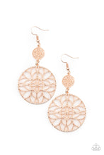 Load image into Gallery viewer, Mandala Eden - Rose Gold Earrings
