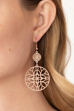 Load image into Gallery viewer, Mandala Eden - Rose Gold Earrings
