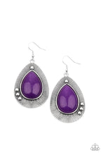 Load image into Gallery viewer, Western Fantasy - Purple Earrings
