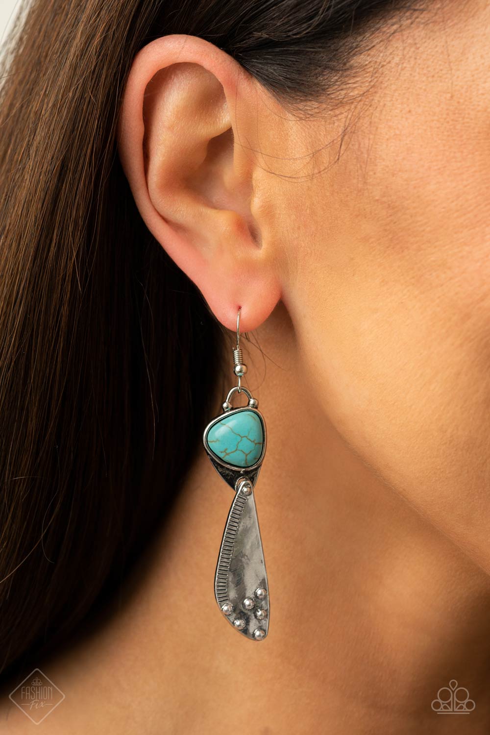 Going-Green Goddess - Blue Earrings -Fashion Fix