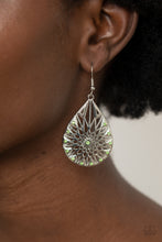 Load image into Gallery viewer, Icy Mosaic - Green Earrings
