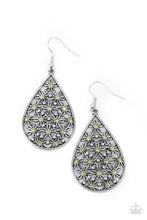 Load image into Gallery viewer, Tick, Tick, BLOOM! - Green Earrings
