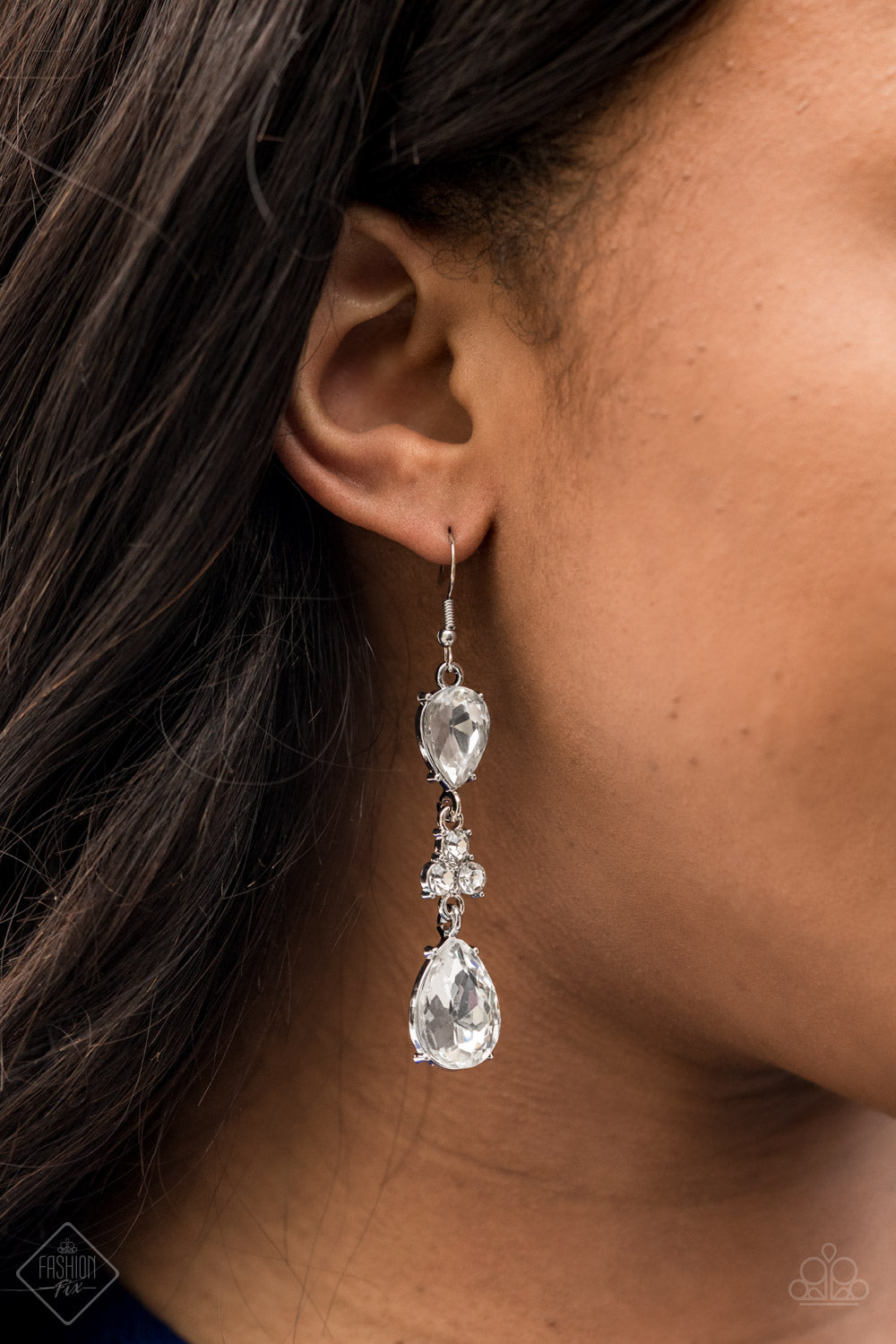 Once Upon a Twinkle - White Earrings-  Fashion Fix