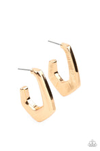 Load image into Gallery viewer, On The Hook - Gold Earrings - Hoop
