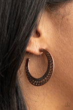 Load image into Gallery viewer, Bada BLOOM! - Copper Earrings- Hoop
