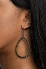 Load image into Gallery viewer, Standout Sparkle - Brass Earrings
