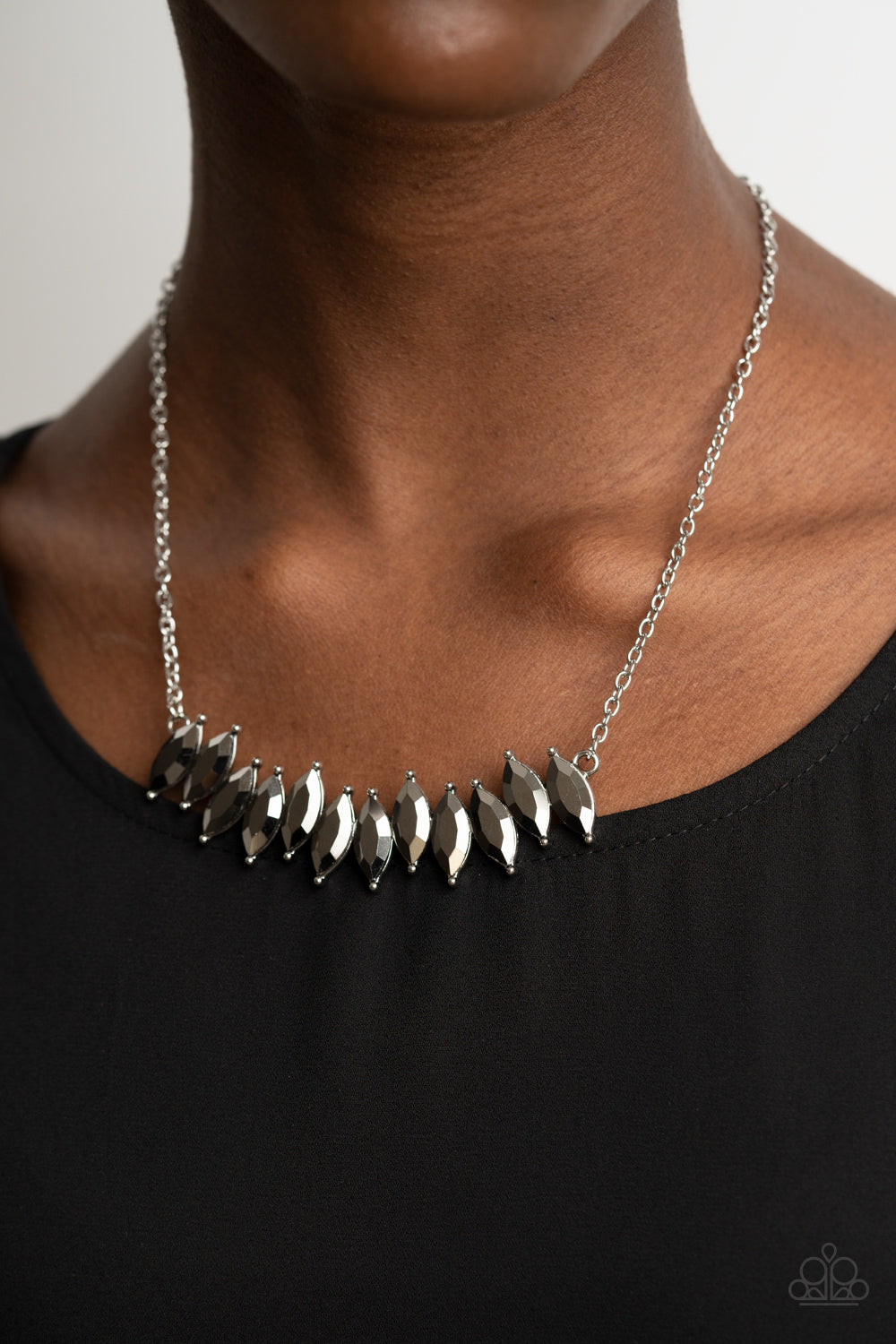 Icy Intensity - Silver Necklace