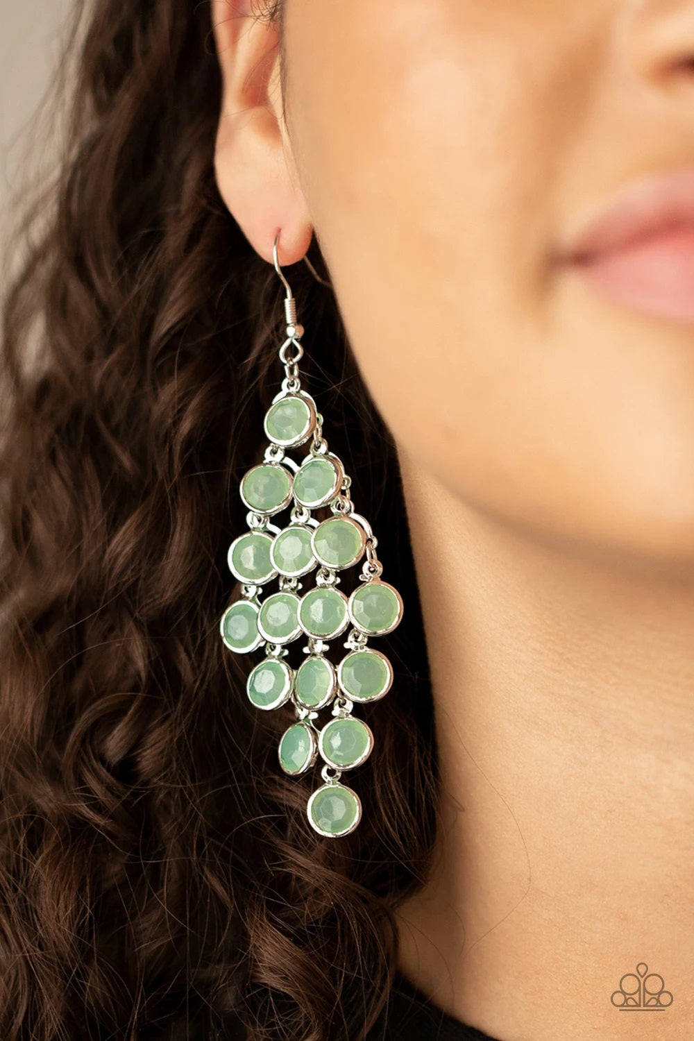 With All DEW Respect - Green Earrings