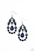 Load image into Gallery viewer, Garden Decorum - Blue Earrings
