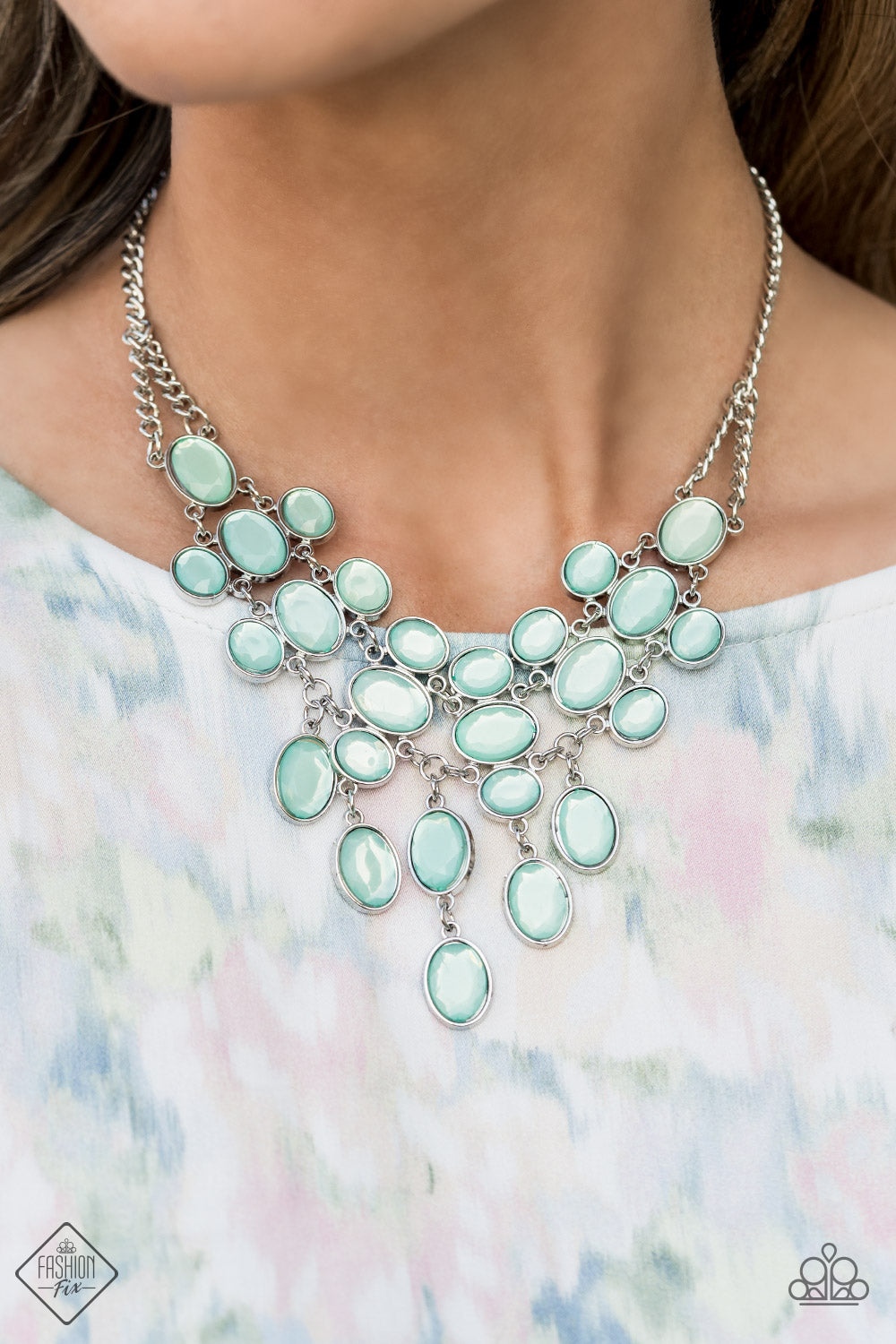 Serene Gleam - Blue Necklace- Fashion Fix