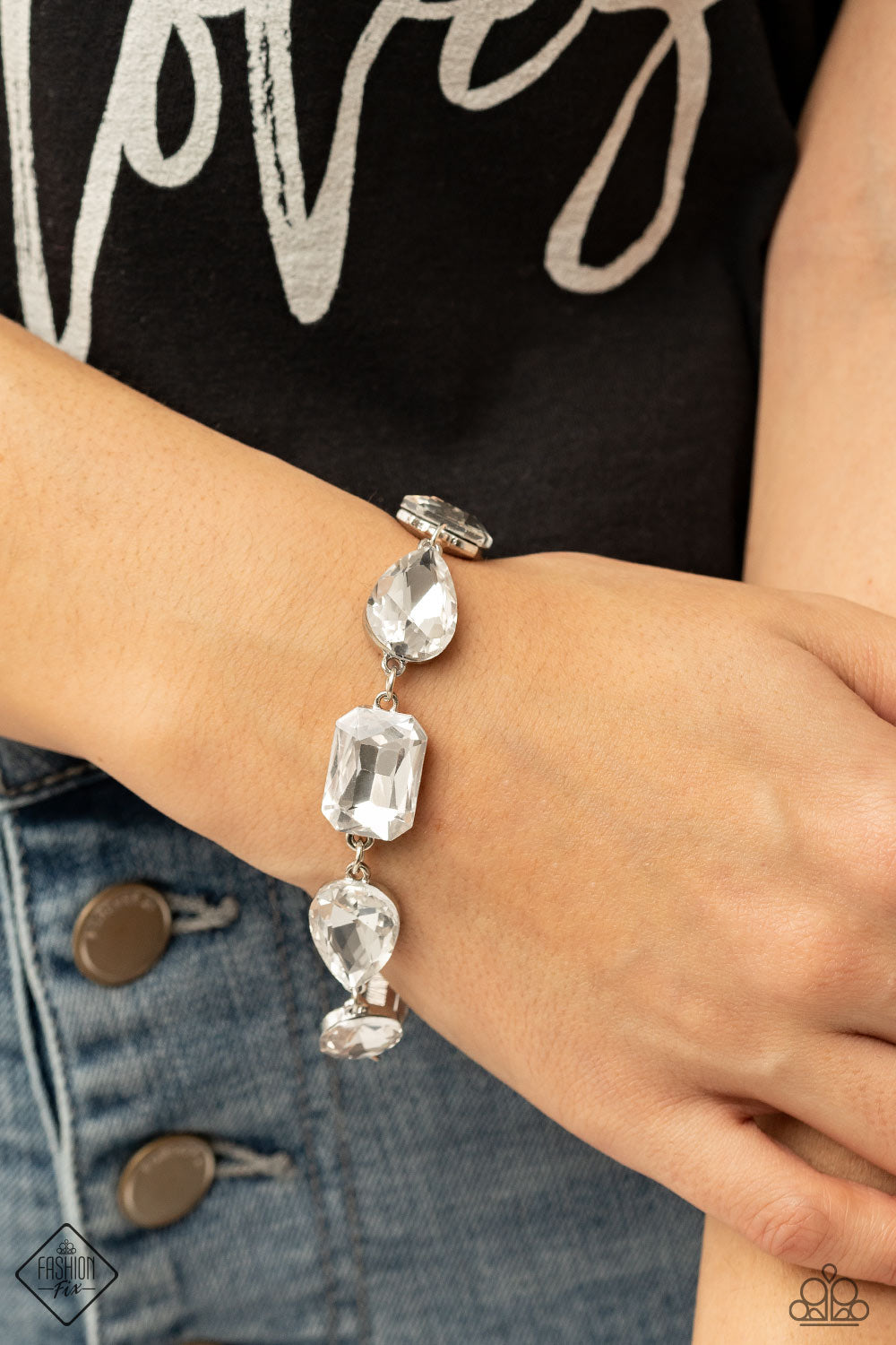 Cosmic Treasure Chest - White Bracelet- Fashion Fix