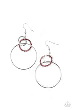 Load image into Gallery viewer, In An Orderly Fashion - Red Earrings - Hoop
