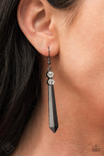 Load image into Gallery viewer, Sparkle Stream- Black Earrings- Fashion Fix
