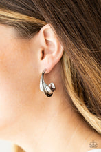 Load image into Gallery viewer, Modern Meltdown - Silver Earrings- Hoop
