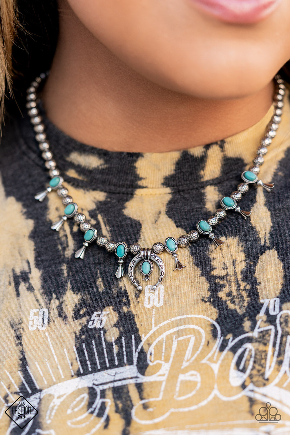 Luck Of The West - Blue Necklace - Fashion Fix