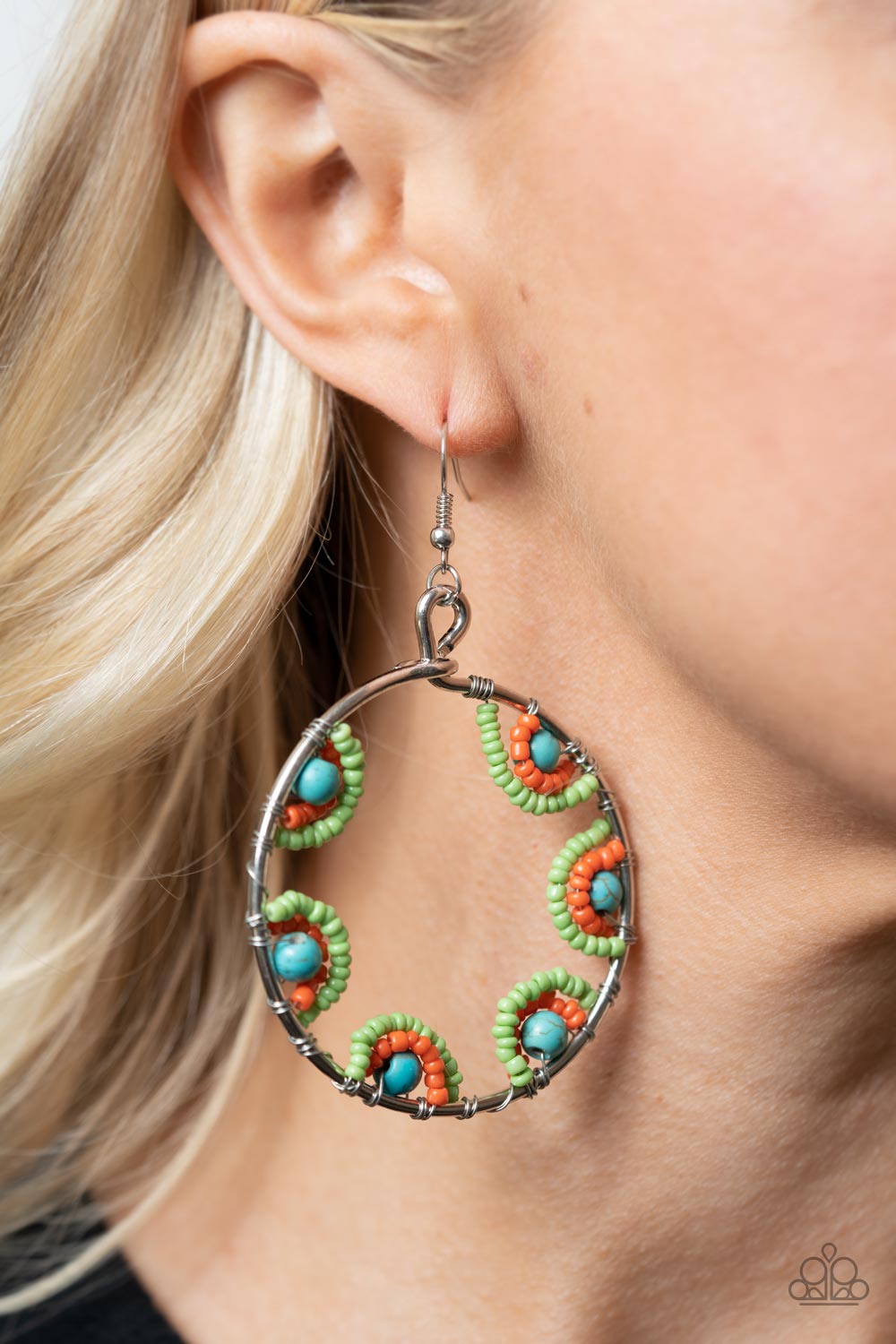 Off The Rim - Multi Earrings - Hoop