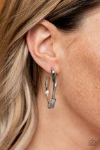 Load image into Gallery viewer, Coveted Curves - Silver Earrings- Fashion Fix - Hoop
