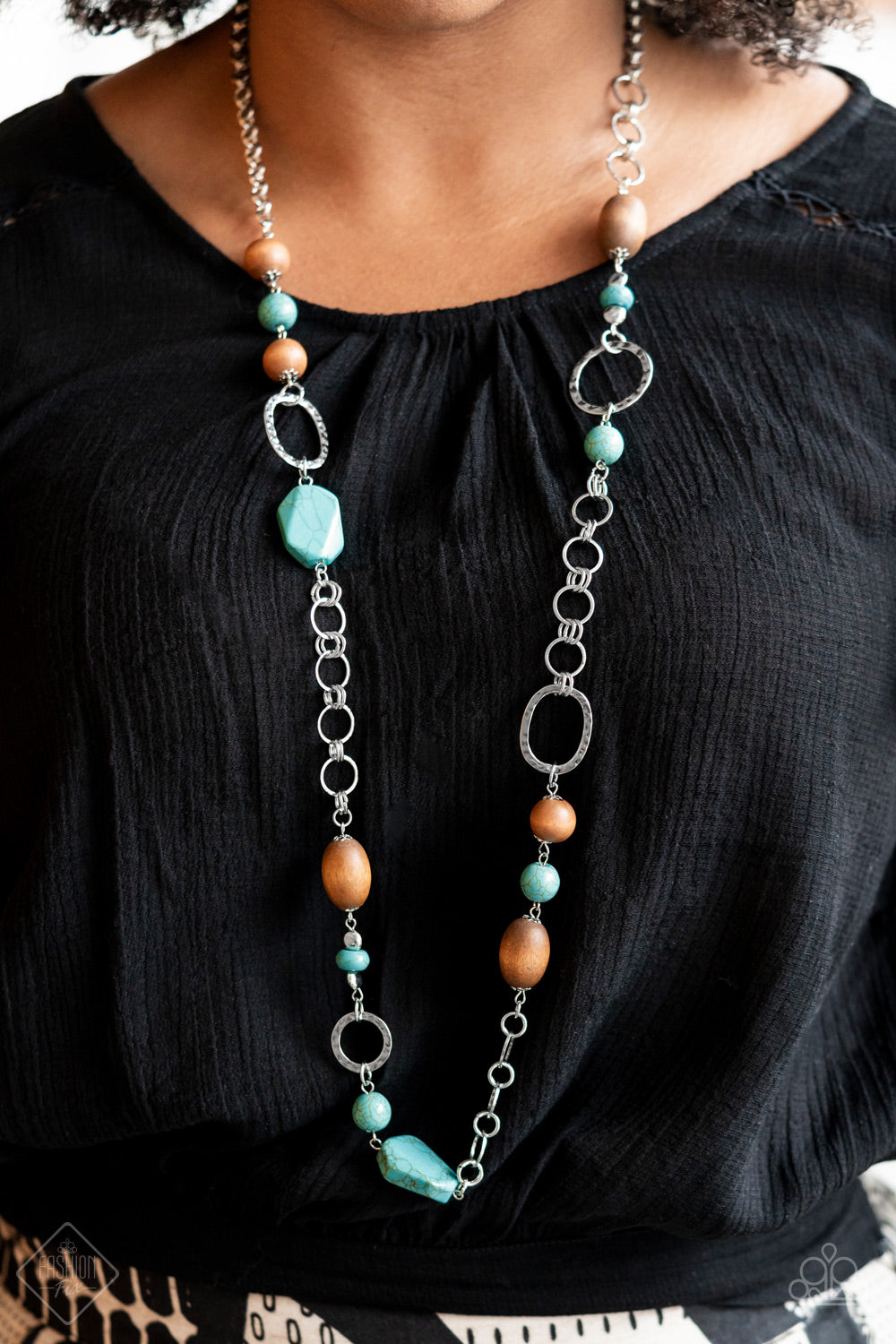 Prairie Reserve - Blue Necklace- Fashion Fix