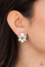 Load image into Gallery viewer, Royal Reverie- White Earrings- Post- Fashion Fix
