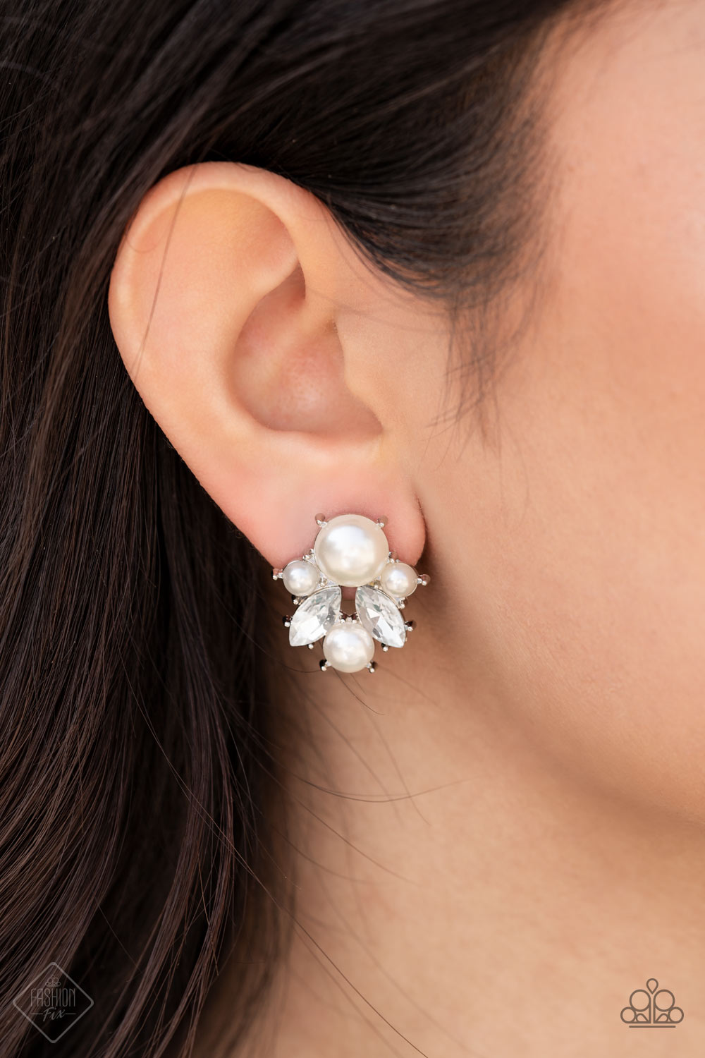 Royal Reverie- White Earrings- Post- Fashion Fix