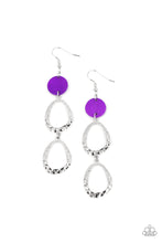 Load image into Gallery viewer, Surfside Shimmer - Purple Earrings
