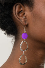Load image into Gallery viewer, Surfside Shimmer - Purple Earrings
