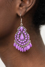 Load image into Gallery viewer, Persian Posh - Purple Earrings

