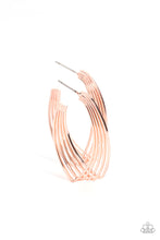 Load image into Gallery viewer, Industrial Illusion - Rose Gold Earrings
