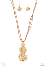 Load image into Gallery viewer, Sunset Sightings - Circulating Shimmer - Gold Necklace Set - Complete Trend Blend -  Fashion Fix September 2021
