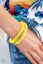 Load image into Gallery viewer, Vacay Vagabond - Yellow Bracelet- Fashion Fix
