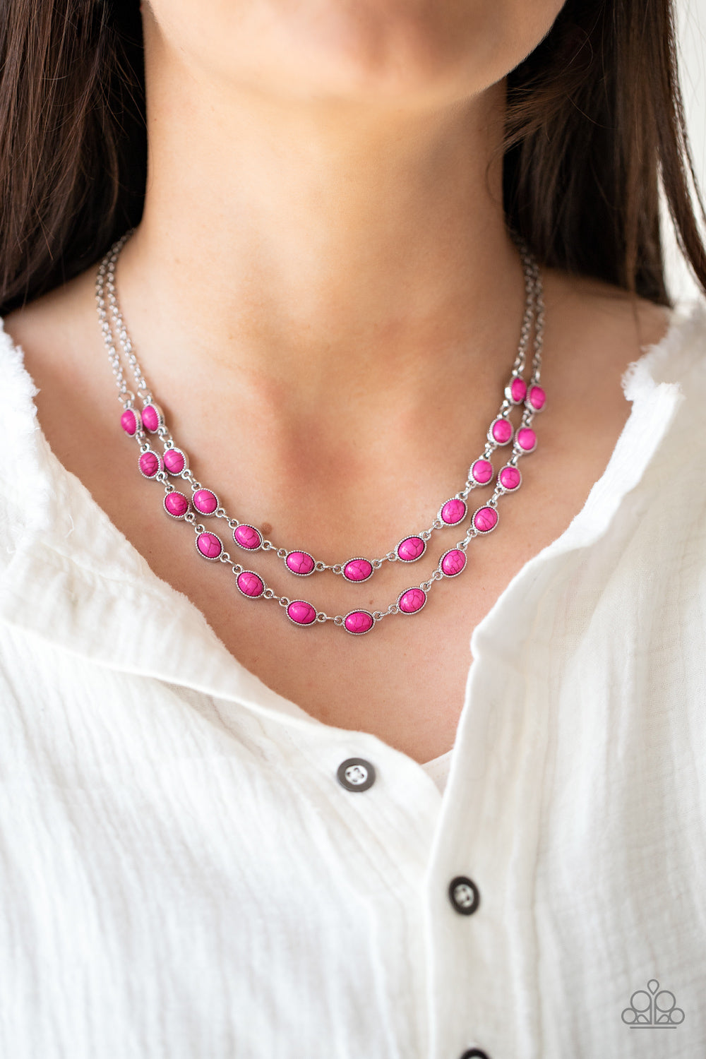 Sahara Safari - Pink Necklace
