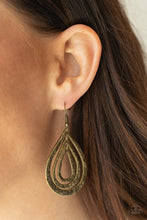 Load image into Gallery viewer, Plains Pathfinder - Brass Earrings
