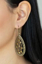 Load image into Gallery viewer, Industrial Incandescence - Brass Earrings
