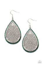 Load image into Gallery viewer, Fleur de Fantasy - Green Earrings
