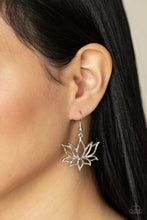 Load image into Gallery viewer, Lotus Ponds - Silver Earrings
