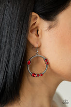 Load image into Gallery viewer, Glamorous Garland - Red Earrings
