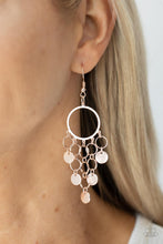 Load image into Gallery viewer, Cyber Chime - Rose Gold Earrings
