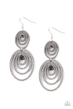 Load image into Gallery viewer, Cosmic Twirl - Black Earrings
