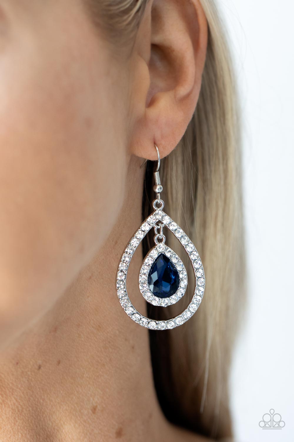 Blushing Bride - Blue Earrings