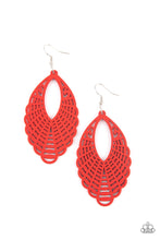 Load image into Gallery viewer, Tahiti Tankini - Red Earrings
