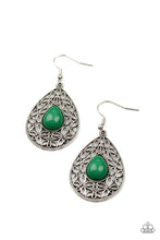 Load image into Gallery viewer, Fanciful Droplets - Green Earrings
